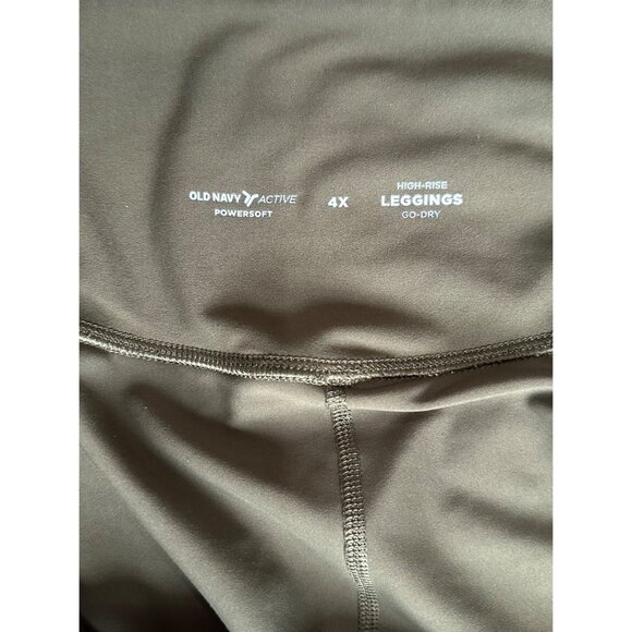 Old Navy Active Powersoft High-Rise Leggings 4X Go-Dry Olive Green - Picture 2 of 9